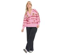 Yours Limited Collection Curve Gingerbread Heart Novelty Christmas Cardigan - Women's - Plus Size Curve