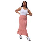 Yours Limited Collection Curve Gingham Print Maxi Skirt - Women's - Plus Size Curve Red