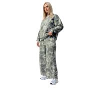 Yours Limited Collection Curve Graphic Tie Dye Joggers - Women's - Plus Size Curve Grey