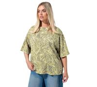 Yours Limited Collection Curve Green Camo Print T-Shirt - Women's - Plus Size Curve