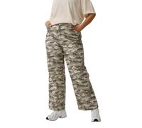 Yours Limited Collection Curve Green Camo Wide Leg Jeans - Women's - Plus Size Curve
