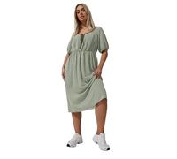 Yours Limited Collection Curve Green Check Bow Front Midi Dress - Women's - Plus Size Curve