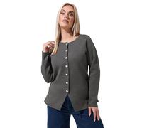 Yours Limited Collection Curve Grey Long Sleeve Knitted Top - Women's - Plus Size Curve
