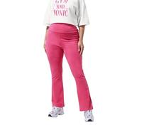 Yours Limited Collection Curve Hot Pink Fold Over Kick Flare Leggings - Women's - Plus Size Curve
