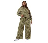 Yours Limited Collection Curve Khaki Camo Print Hoodie - Women's - Plus Size Curve