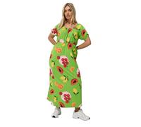 Yours Limited Collection Curve Lemon Gingham Print Bardot Dress - Women's - Plus Size Curve