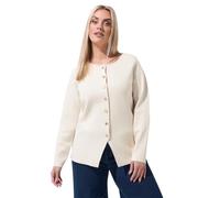 Yours Women's Long Sleeve Knitted Top in Natural | Size: 26/28