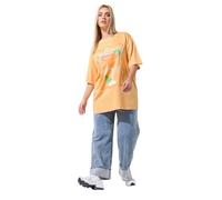 Yours Limited Collection Curve Longline Cowboy Boot Acid Wash T-Shirt - Women's - Plus Size Curve