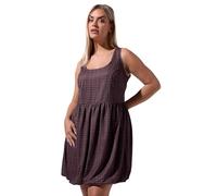 Yours Limited Collection Curve Red Check Puffball Mini Dress - Women's - Plus Size Curve