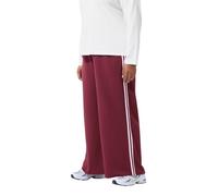 Yours Limited Collection Curve Red Side Stripe Wide Leg Trousers - Women's - Plus Size Curve