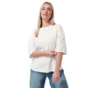 Yours Limited Collection Curve Sequin Sleeve T-Shirt - Women's - Plus Size Curve White