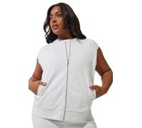 Yours Limited Collection Curve Sleeveless Jersey Bomber Jacket - Women's - Plus Size Curve