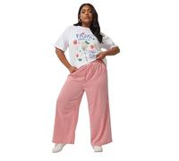 Yours Limited Collection Curve Stripe Boxer Waist Trousers - Women's - Plus Size Curve Red