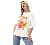 Yours Limited Collection Curve 'Tropical Fruit' Graphic T-Shirt - Women's - Plus Size Curve
