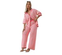 Yours Limited Collection Curve & White Stripe Crochet Shirt - Women's - Plus Size Curve
