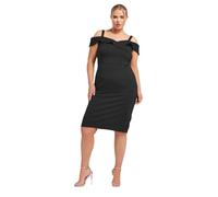 Yours London Curve Bardot Dress - Women's - Plus Size Curve Black