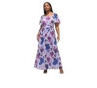 Yours London Curve Floral Pleat Dress - Women's - Plus Size Curve