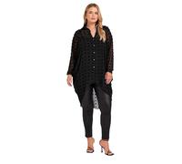 Yours London Curve Longline Batwing Sleeve Shirt - Women's - Plus Size Curve Black