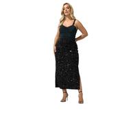 Yours London Curve Sequin Velvet Maxi Skirt - Women's - Plus Size Curve