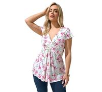 Yours London Curve Wrap Front Top - Women's - Plus Size Curve