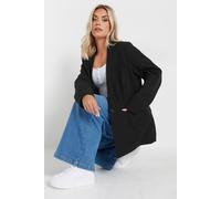Yours Long Sleeve Tailored Blazer In Black Black 18