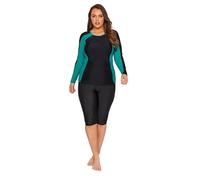 Yours Long Swim Shorts - Women's - Plus Size Curve Black