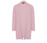 Yours Curve Dusky Longline Blazer - Women's - Plus Size Curve Pink