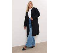 Yours Longline Formal Coat In Black Black 14
