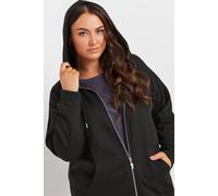 Longline Zip Hoodie Yours Black 18