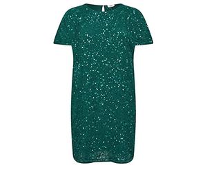 Yours Luxe: Ultimate Embellishment - Luxe Curve Sequin Hand Embellished Cape Dress - Women's