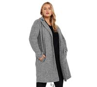Yours Curve Marl Button Front Midi Jacket - Women's - Plus Size Curve