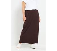 Yours Women's Maxi Tube Skirt in Brown | Size: 18