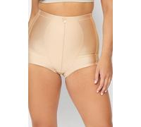 Yours Curve Medium Control High Waisted Full Briefs - Women's - Plus Size Curve Nude