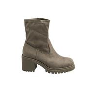 Yours - Mocha Faux Suede Stretch Sock Boots In Extra Wide Eee Fit - Women's