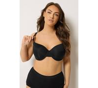Yours Curve Moulded Underwired New T-Shirt Bra - Women's - Plus Size Curve Black