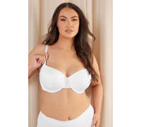 Yours Curve Moulded Underwired New T-Shirt Bra - Women's - Plus Size Curve White