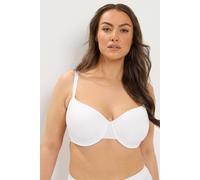 Yours Curve Moulded Underwired New T-Shirt Bra - Women's - Plus Size Curve White