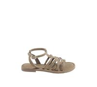 Yours - Natural Brown Faux Suede Gladiator Sandals in Wide E Fit & Extra Wide Eee Fit - Women's