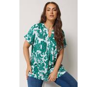 Yours Women's Paisley Print Pleat Front Top | Size: 20