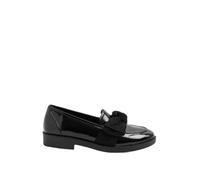 Yours - Patent Bow Loafers in Wide E Fit - Women's Black