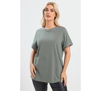 Yours Women's Pearl Trim T-Shirt in Pale Green | Size: 16 Yours Pale Green 16