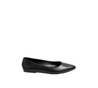 Yours - Pointed Ballet Pumps in Wide E & Extra Wide Eee Fit - Women's Black