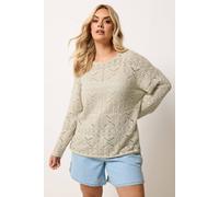 Yours Pointelle Stitch Jumper In Natural Natural