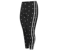 Yours Women's Polka Dot Active Leggings in Black | Size: 24