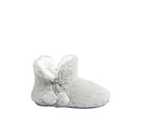 Yours - Pom Pom Faux Fur Boot Slippers - Women's
