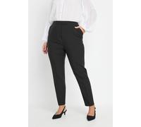 Yours Curve Pull On Tapered Trousers - Women's - Plus Size Curve Black