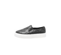 Yours - Quilted Slip-On Trainers in Extra Wide Eee Fit - Women's Black
