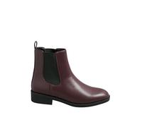 Yours - Red Faux Leather Chelsea Ankle Boots In Wide E Fit & Extra Wide Eee Fit - Women's - Plus Size Curve