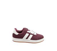 Yours - Red Padded Lace Up Trainers in Wide E Fit - Women's
