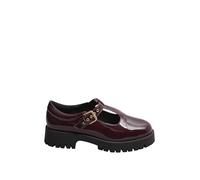 Yours - Red Patent Chunky T-Bar Mary Janes in Extra Wide Eee Fit - Women's